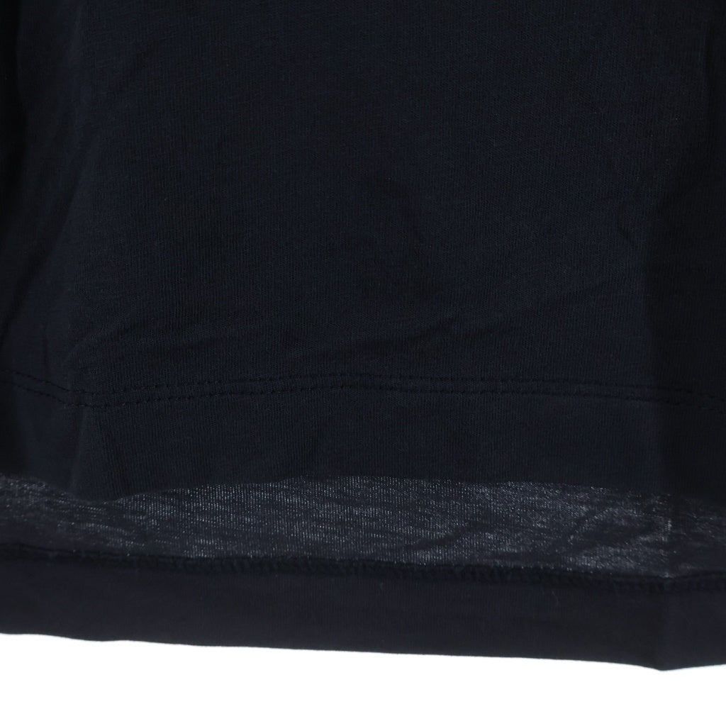 MONCLER(モンクレール) FRONT LOGO PATCH COTTON TEE フロントロゴパッチ コットンTシャツカットソー ブラック