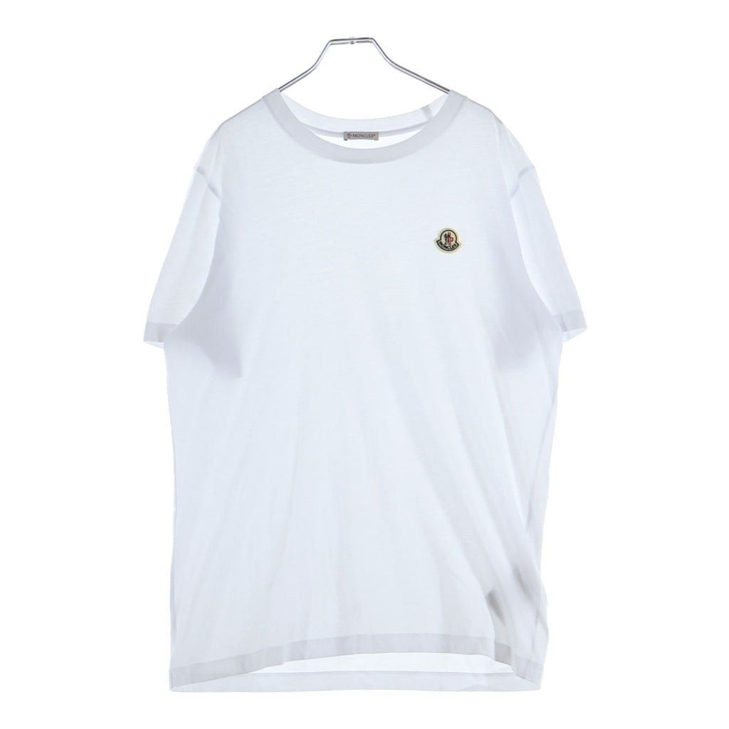 MONCLER(モンクレール) FRONT LOGO PATCH COTTON TEE フロントロゴパッチ コットンTシャツカットソー ホワイト