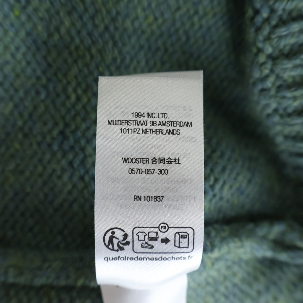 SUPREME(シュプリーム) 24AW Flocked Logo Sweater フロックド ロゴ ニットセーター グリーン