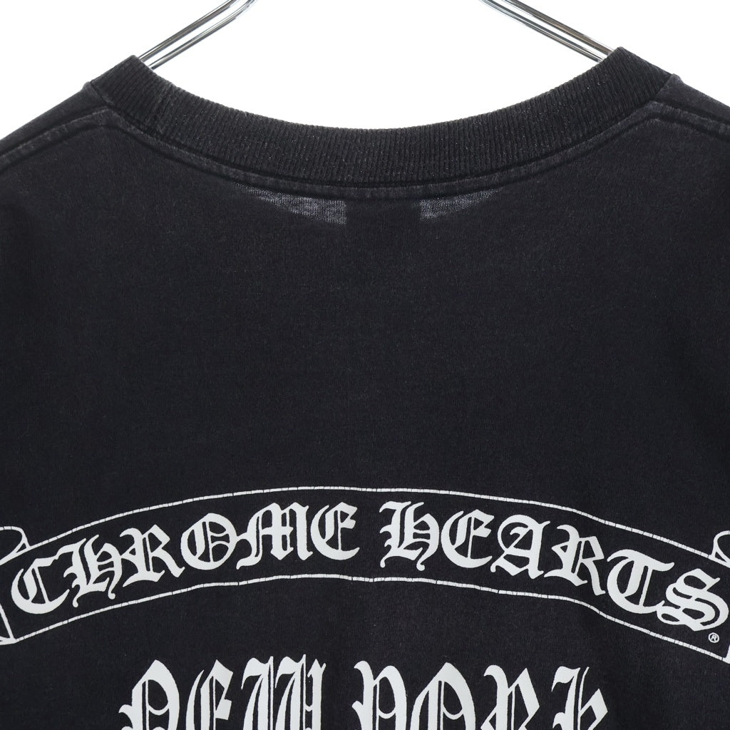 CHROME HEARTS(クロムハーツ) OLD CH S/S TEE オールド ニューヨーク限定 胸クロスプリント クルーネック半袖Tシャツカットソー ブラック