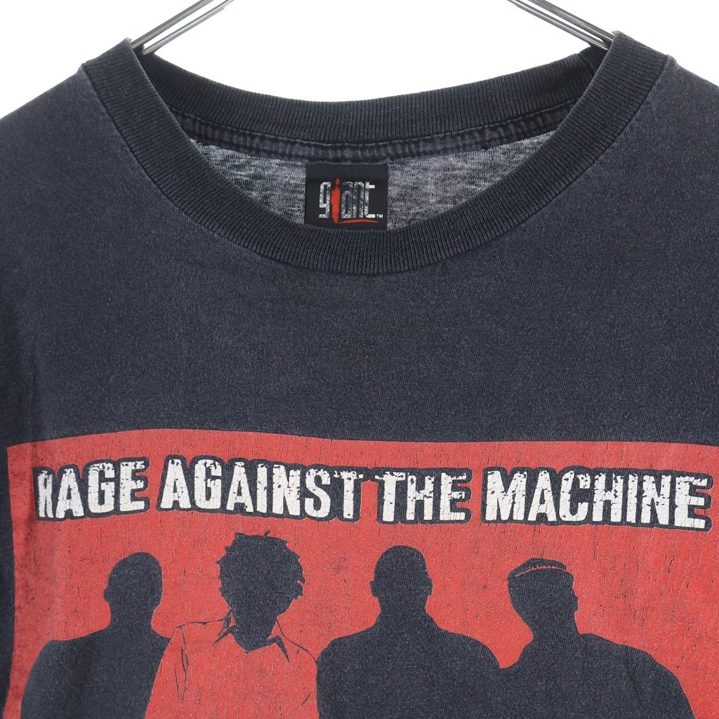 VINTAGE(ヴィンテージ) 90s RAGE AGAINST THE MACHINE QUARE MEMBER レイジアゲインストザマシーン プリント半袖Tシャツカットソー ブラック