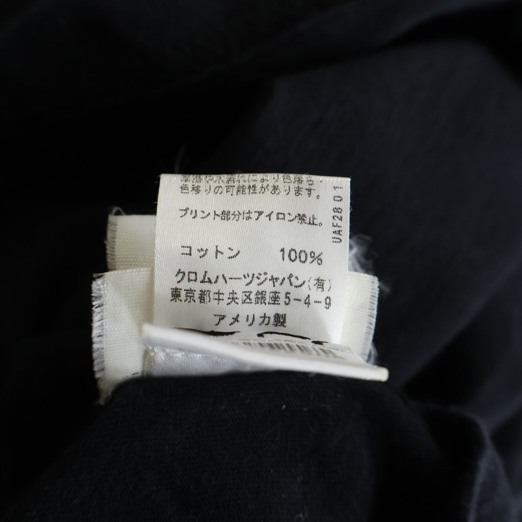 CHROME HEARTS(クロムハーツ) Pink Logo Tee ネオンピンク ロゴ 半袖Tシャツ ブラック/ピンク