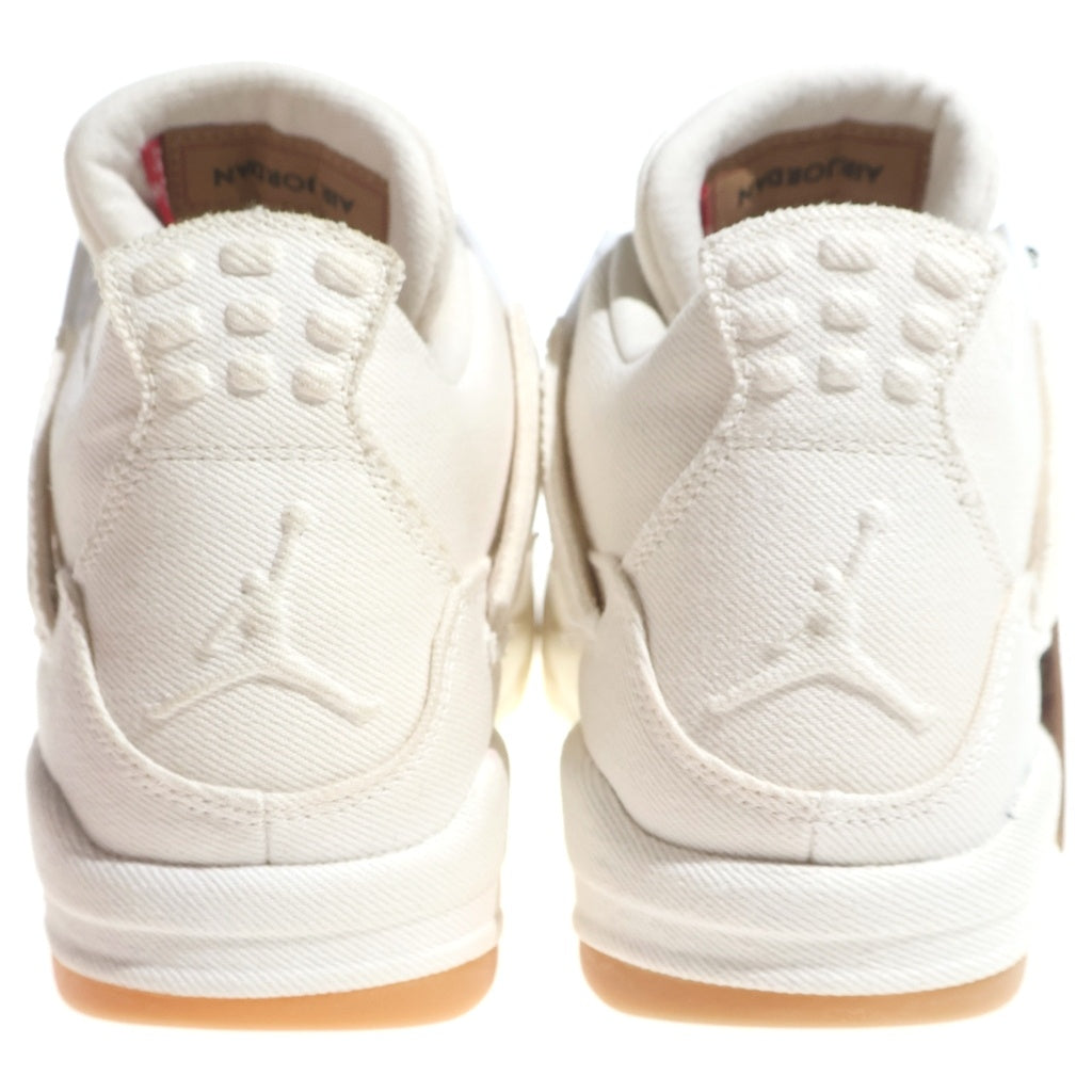 NIKE(ナイキ) × LEVI'S AIR JORDAN 4 RETRO LEVIS NRG AO2571 100 リーバイス エアジョーダン4レトロ ミッドカットスニーカー ホワイト US8/26cm レディース