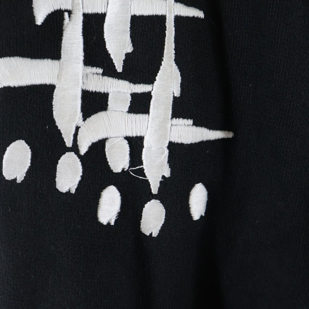 cvtvlist(カタリスト) 25SS OSK EXCLUSIVE USUAL PANTS 刺繍ロゴスウェットパンツ ブラック 2501010401