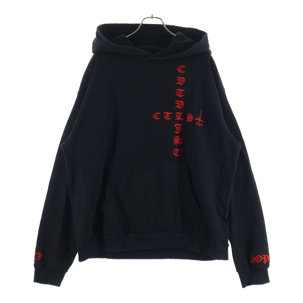 cvtvlist(カタリスト) 24SS ×ROYAL FLASH 別注 刺繍ロゴ プルオーバーパーカー ブラック 240112RF01