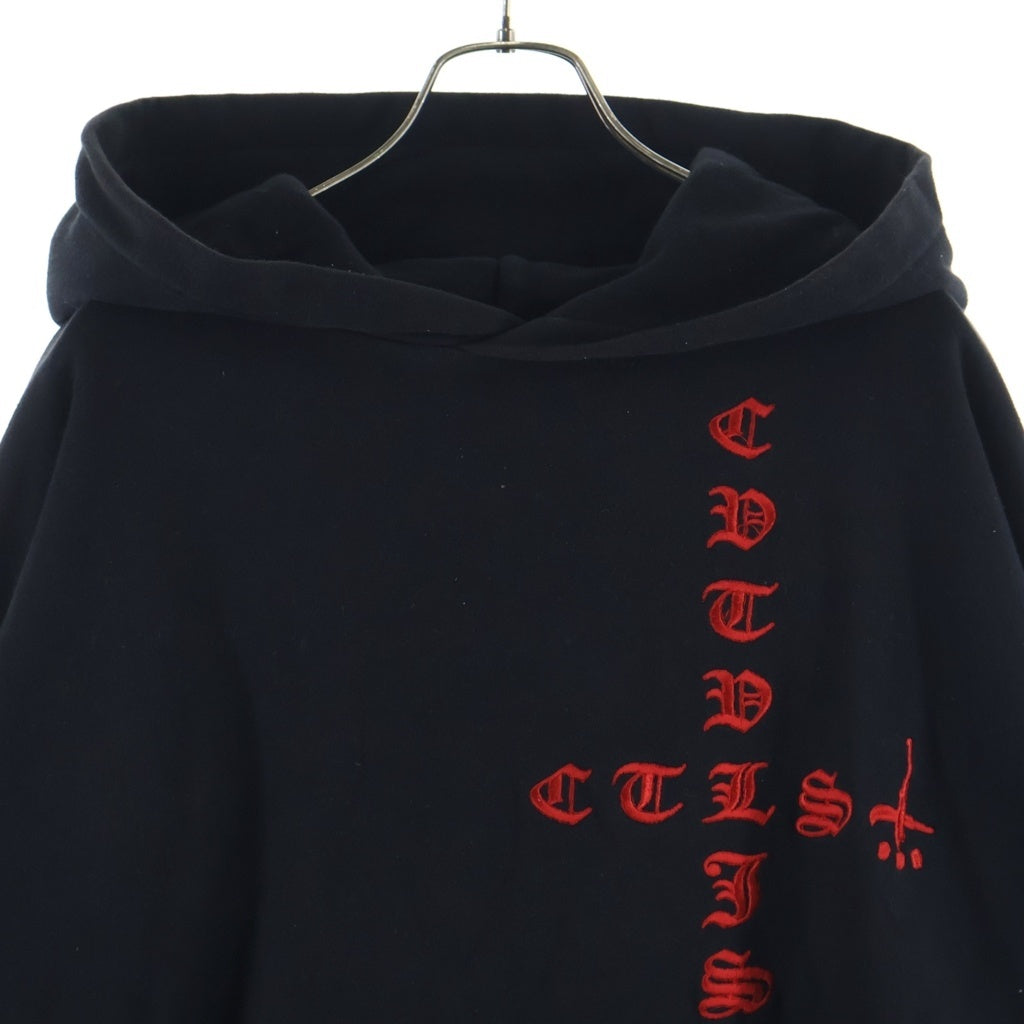 cvtvlist(カタリスト) 24SS ×ROYAL FLASH 別注 刺繍ロゴ プルオーバーパーカー ブラック 240112RF01