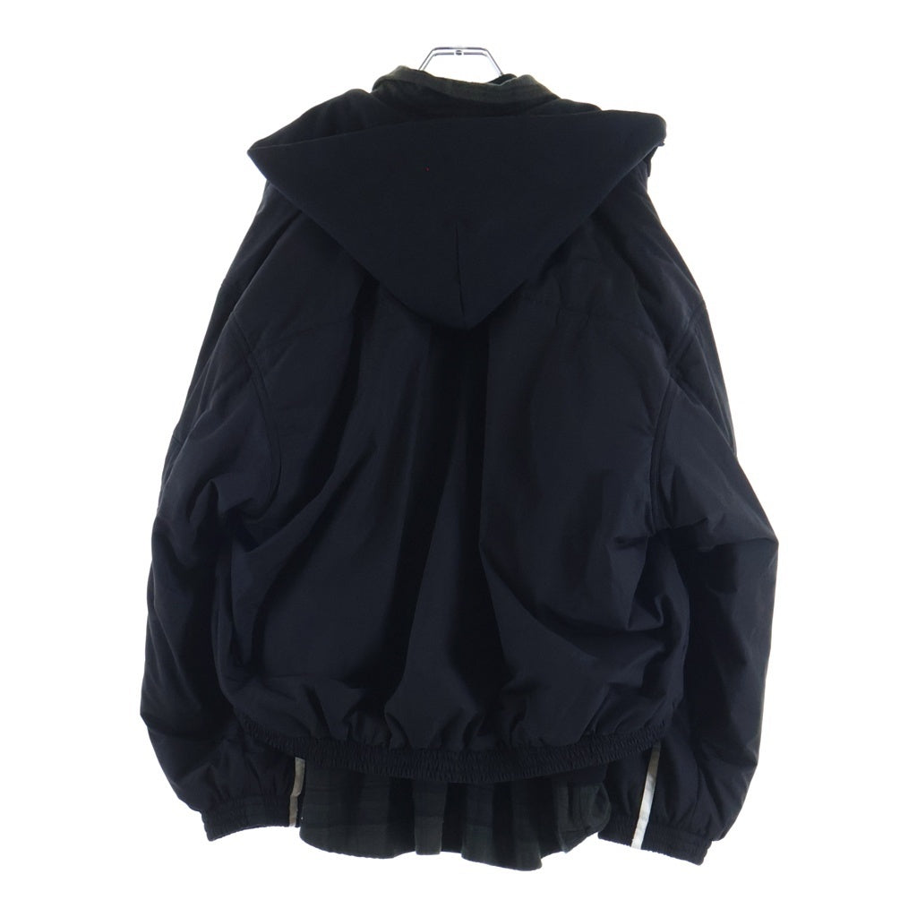 BALENCIAGA(バレンシアガ) 24SS LAYERED TRACKSUIT JACKET 773046 TNQ25 レイヤードトラックジャケットブルゾン ブラック