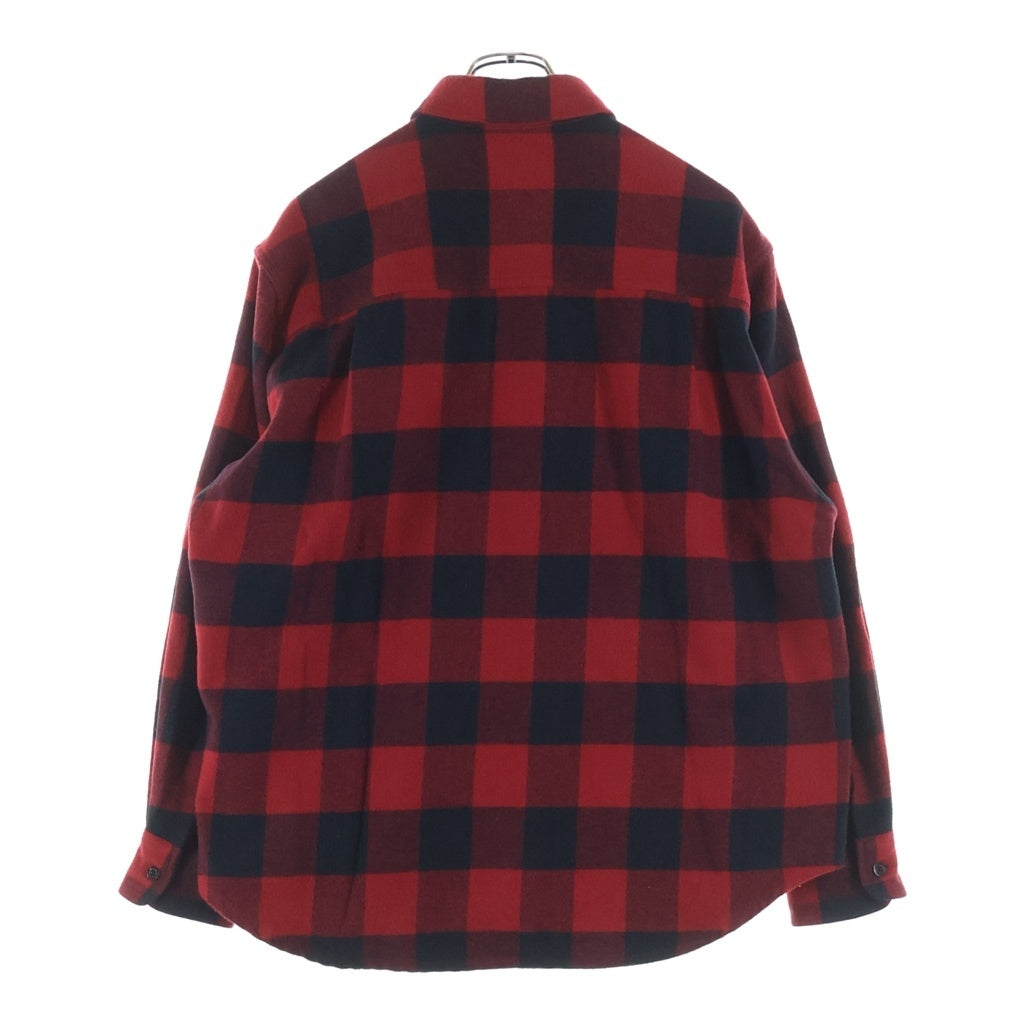 WACKO MARIA(ワコマリア) FLANNEL REGULAR COLLAR SHIRT フランネル ロングスリーブェックシャツ レッド