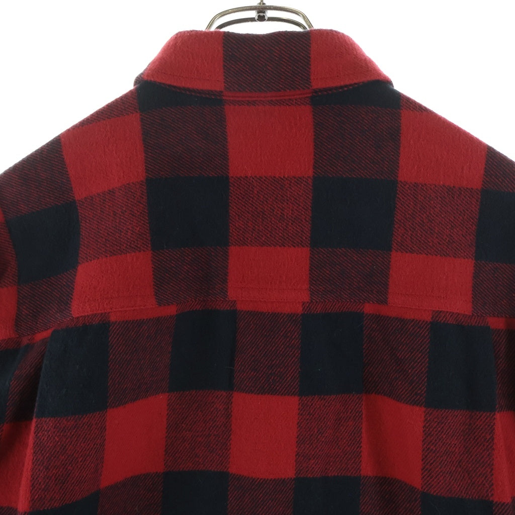 WACKO MARIA(ワコマリア) FLANNEL REGULAR COLLAR SHIRT フランネル ロングスリーブェックシャツ レッド