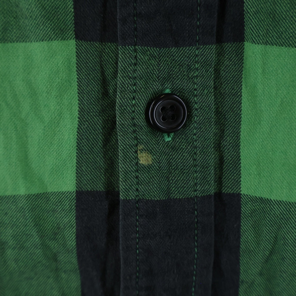 SUPREME(シュプリーム) 10AW Buffalo Flannel Shirt バッファローチェックシャツ グリーン/ブラック