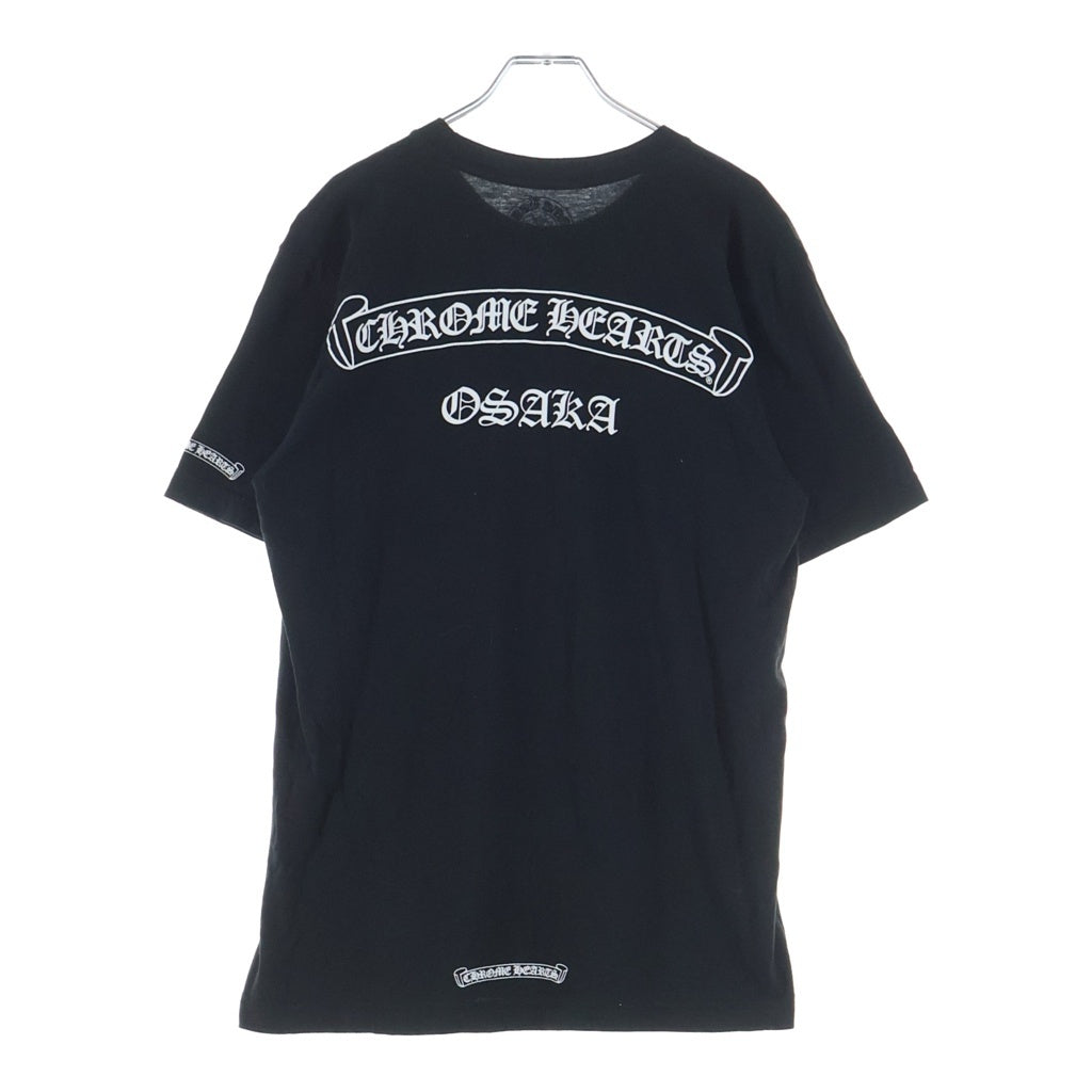 CHROME HEARTS(クロムハーツ) Osaka Back Scroll Label Logo S/S Tee 大阪限定 バックスクロールラベル半袖Tシャツ ブラック/ホワイト