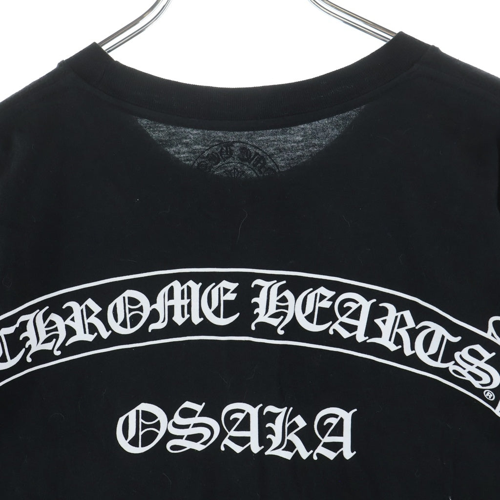 CHROME HEARTS(クロムハーツ) Osaka Back Scroll Label Logo S/S Tee 大阪限定 バックスクロールラベル半袖Tシャツ ブラック/ホワイト
