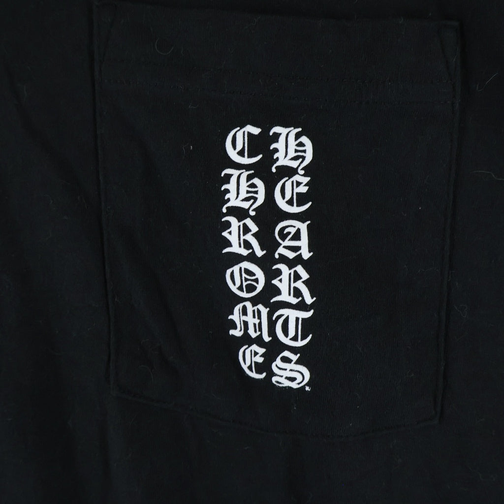 CHROME HEARTS(クロムハーツ) Osaka Back Scroll Label Logo S/S Tee 大阪限定 バックスクロールラベル半袖Tシャツ ブラック/ホワイト