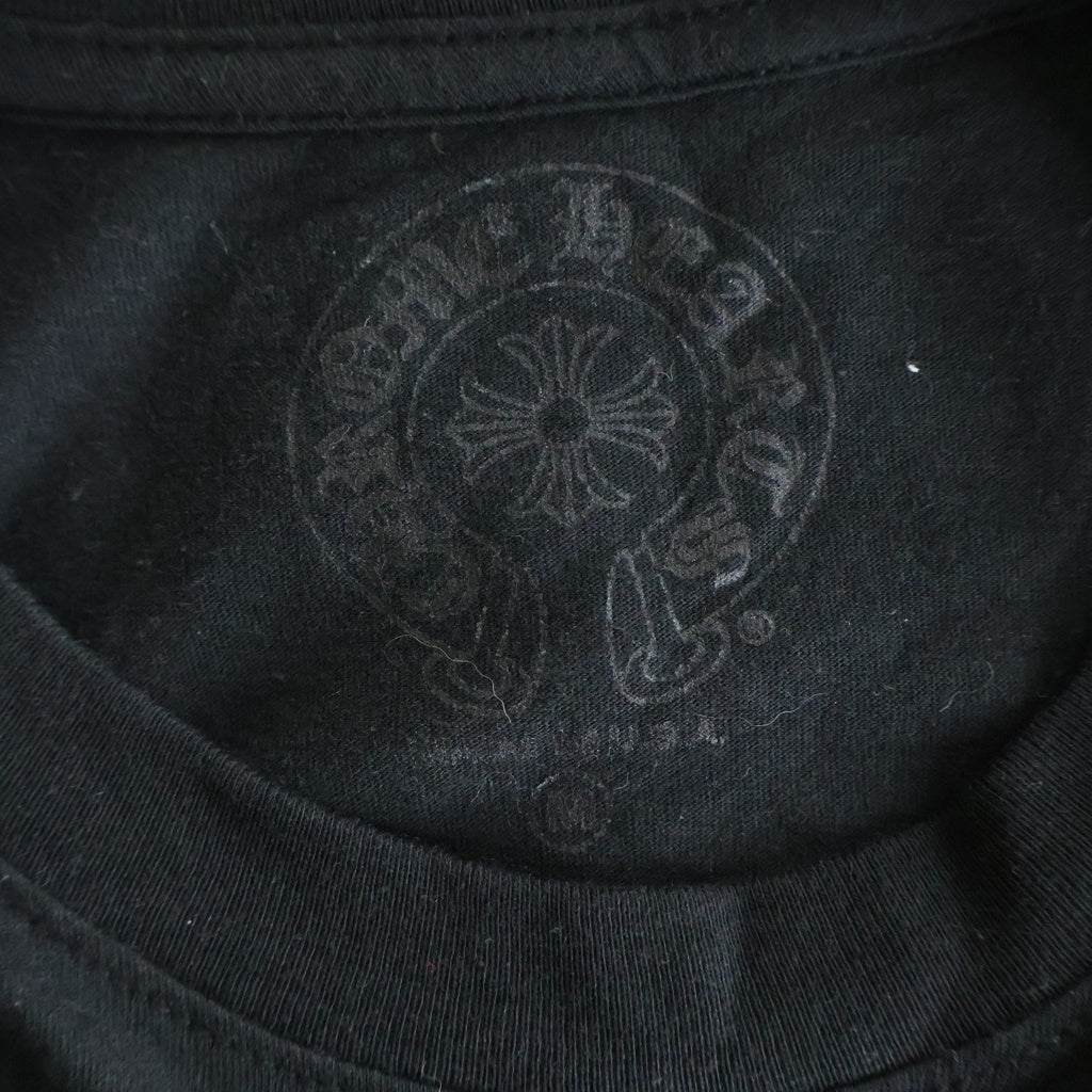 CHROME HEARTS(クロムハーツ) Osaka Back Scroll Label Logo S/S Tee 大阪限定 バックスクロールラベル半袖Tシャツ ブラック/ホワイト
