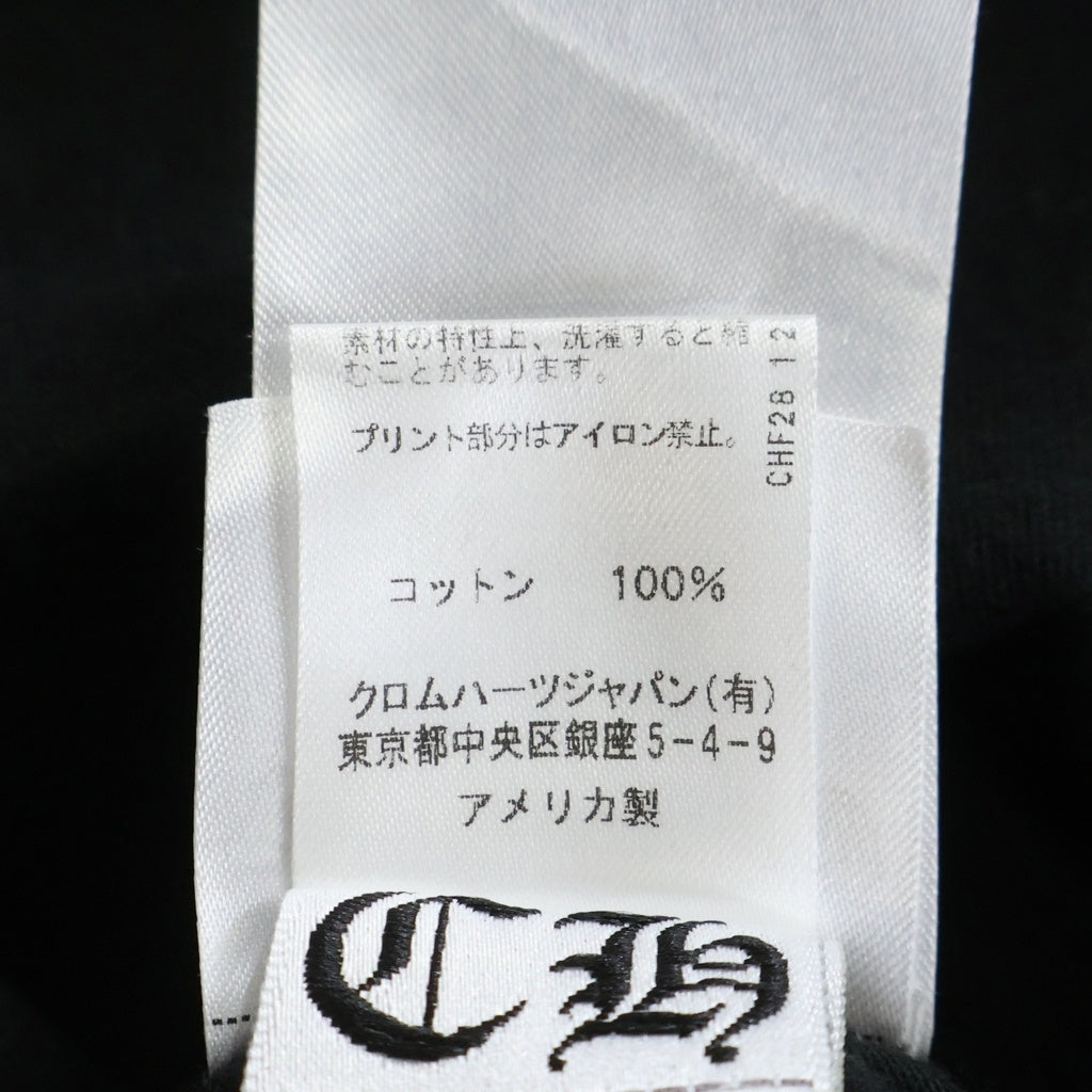 CHROME HEARTS(クロムハーツ) Osaka Back Scroll Label Logo S/S Tee 大阪限定 バックスクロールラベル半袖Tシャツ ブラック/ホワイト