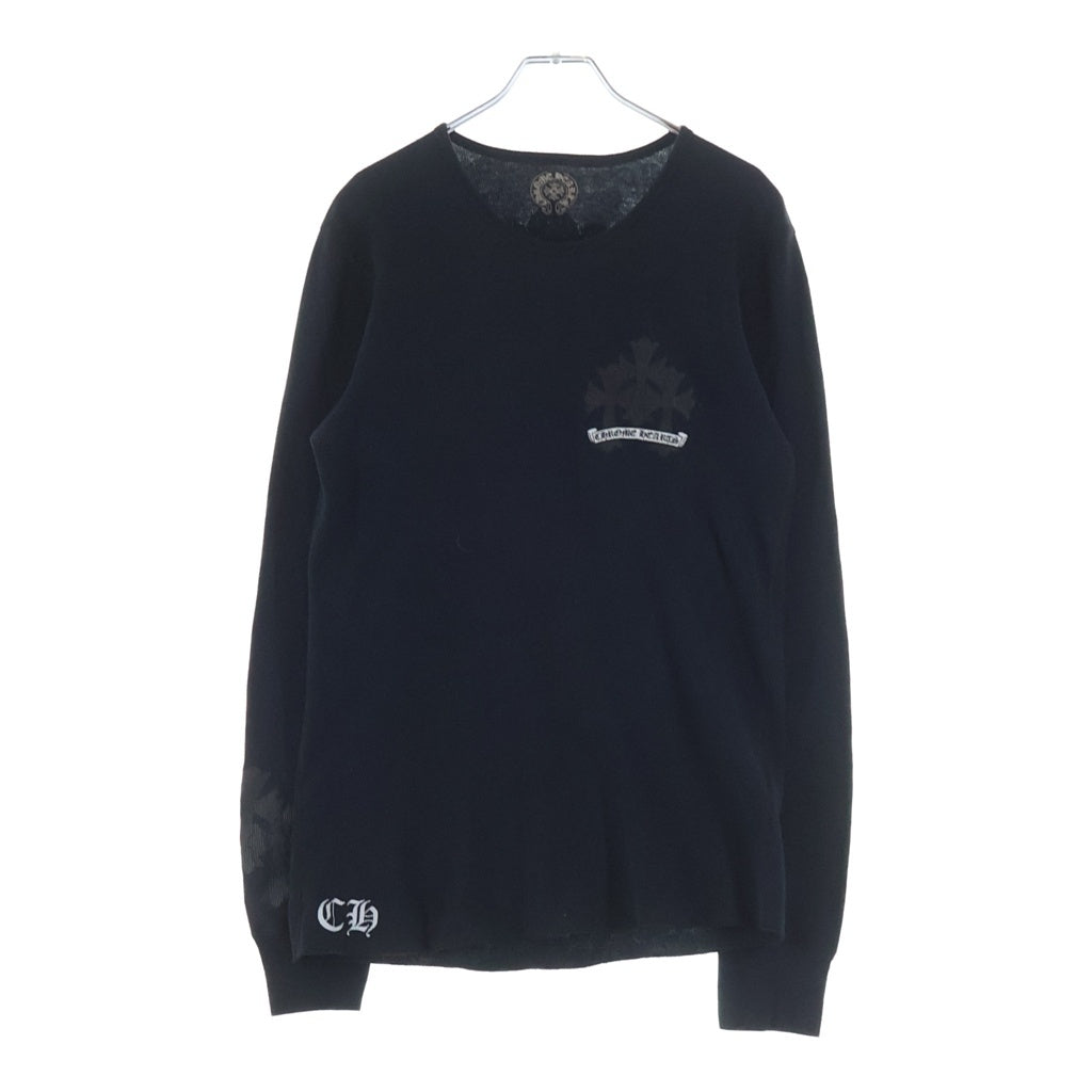 CHROME HEARTS(クロムハーツ) OLD THERMAL L/S TRPLCRS サーマル トリプルクロス 長袖Tシャツ ロングスリーブ ブラック