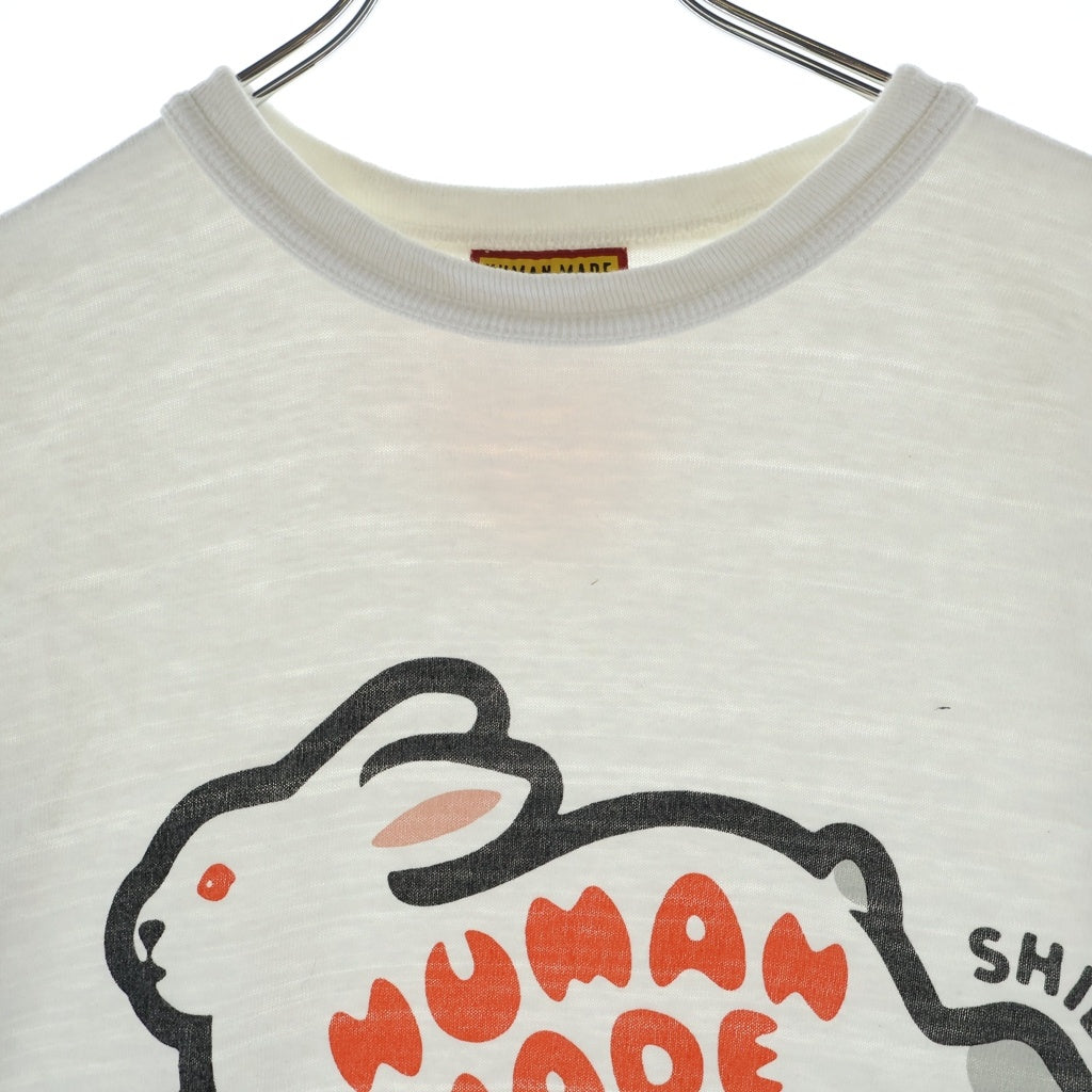 HUMAN MADE(ヒューマンメイド) 26SS GRAPHIC T-SHIRT RABBIT グラフィック ラビットプリント 半袖Tシャツ ホワイト