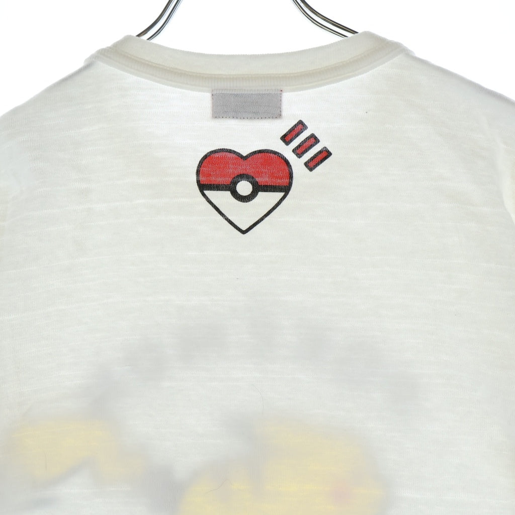 HUMAN MADE(ヒューマンメイド) ×POKEMON ピカチュウプリント 半袖Tシャツカットソー ホワイト