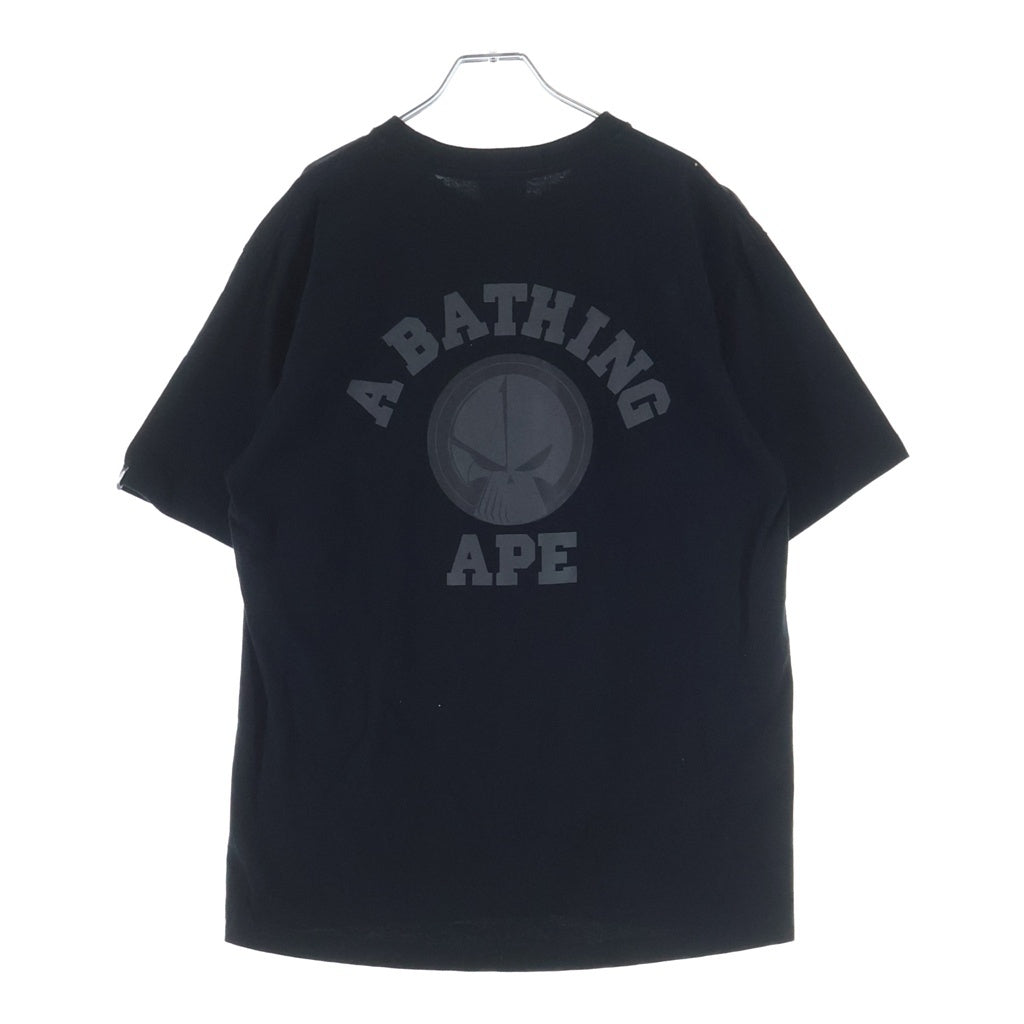 A BATHING APE(アベイシングエイプ) ×NEIGHBORHOOD ネイバーフッド ロゴプリント 半袖Tシャツカットソー ブラック