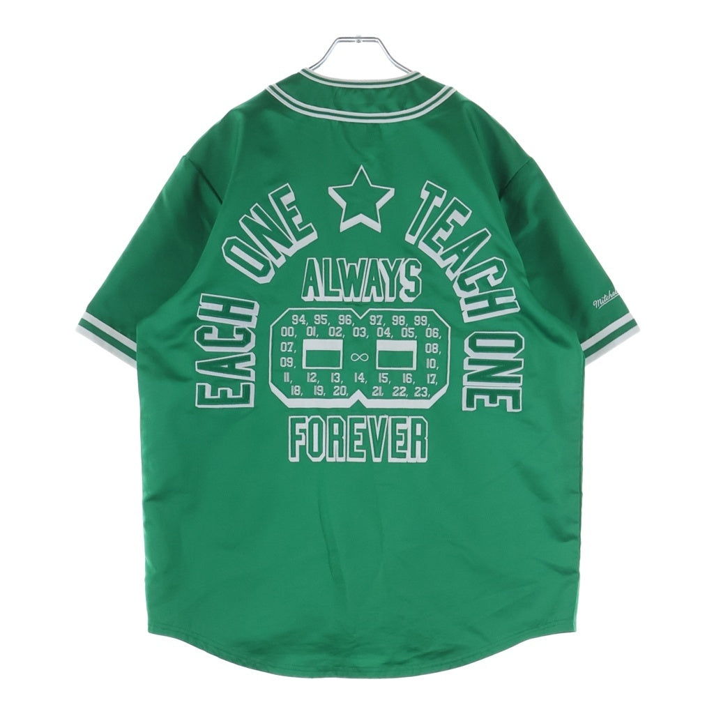 SUPREME(シュプリーム) 23SS ×Mitchell & Ness Satin Baseball Jarsey サテン ベースボールシャツ グリーン