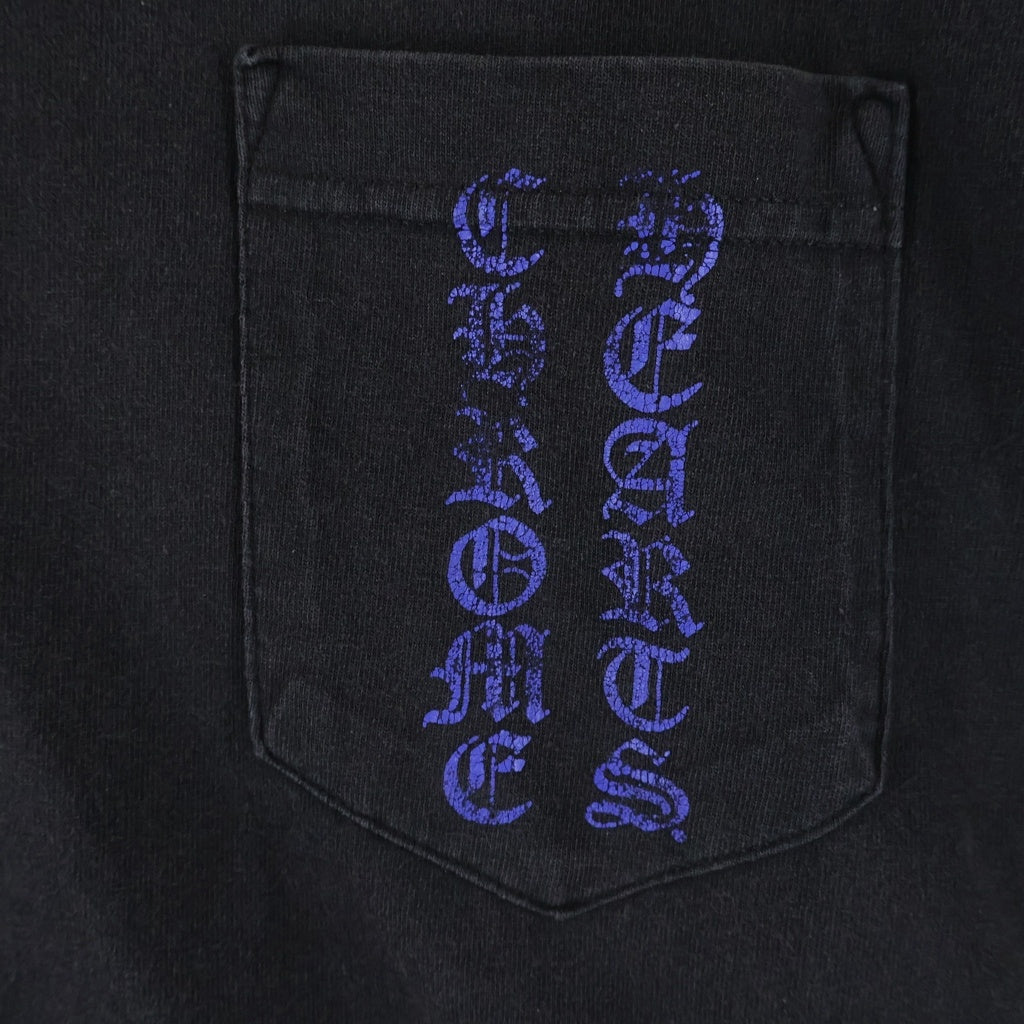 CHROME HEARTS(クロムハーツ) OLD S/S T BAR オールド バックTバー スタープリント 半袖Tシャツカットソー ブラック/ブルー