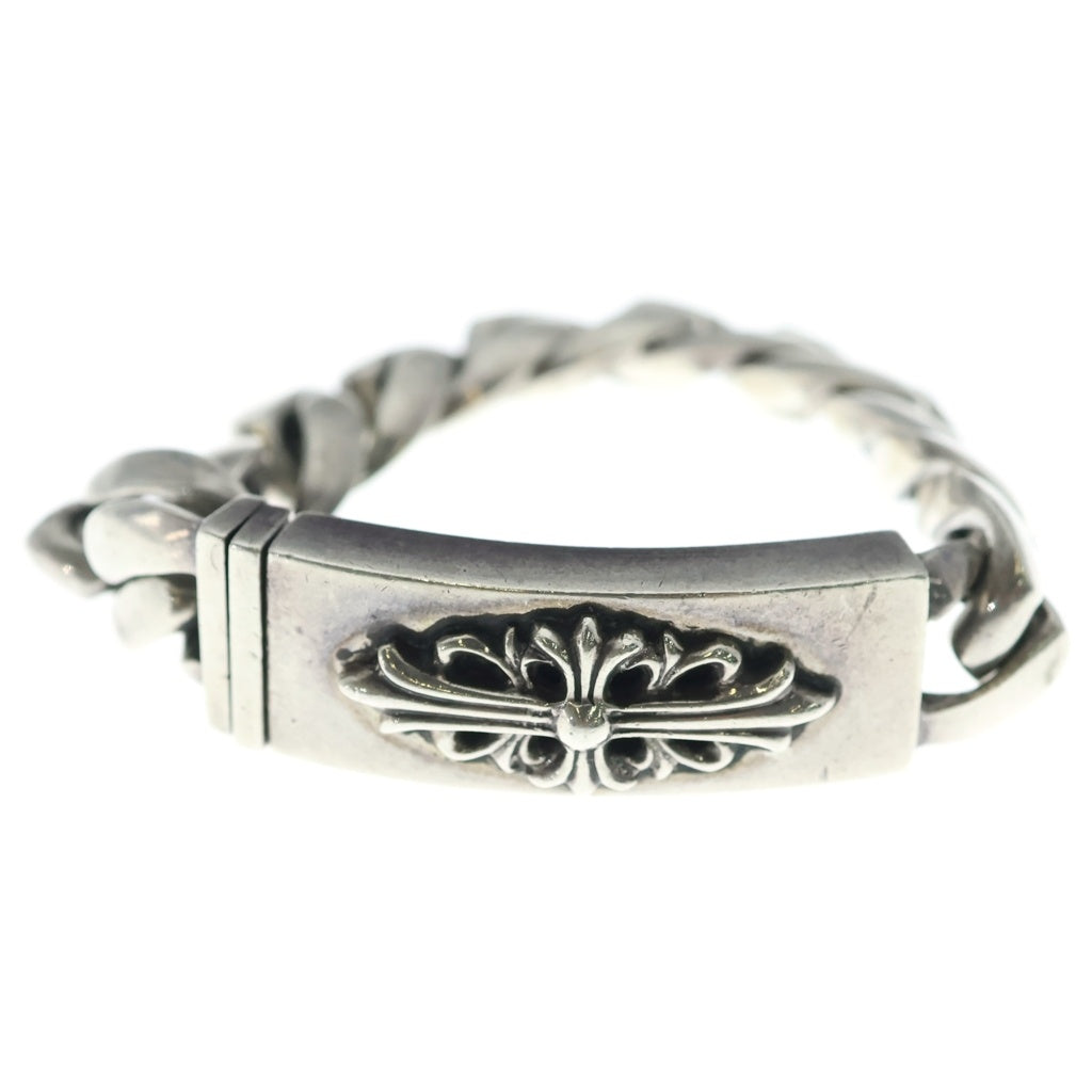 CHROME HEARTS(クロムハーツ) ID FLORAL CRS フローラルクロスIDクラシックリンク ブレスレット 11LINK シルバー BCA164