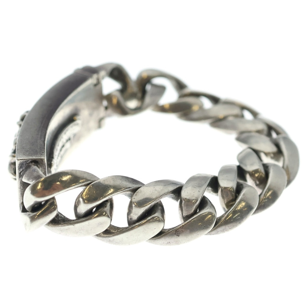 CHROME HEARTS(クロムハーツ) ID FLORAL CRS フローラルクロスIDクラシックリンク ブレスレット 11LINK シルバー BCA164