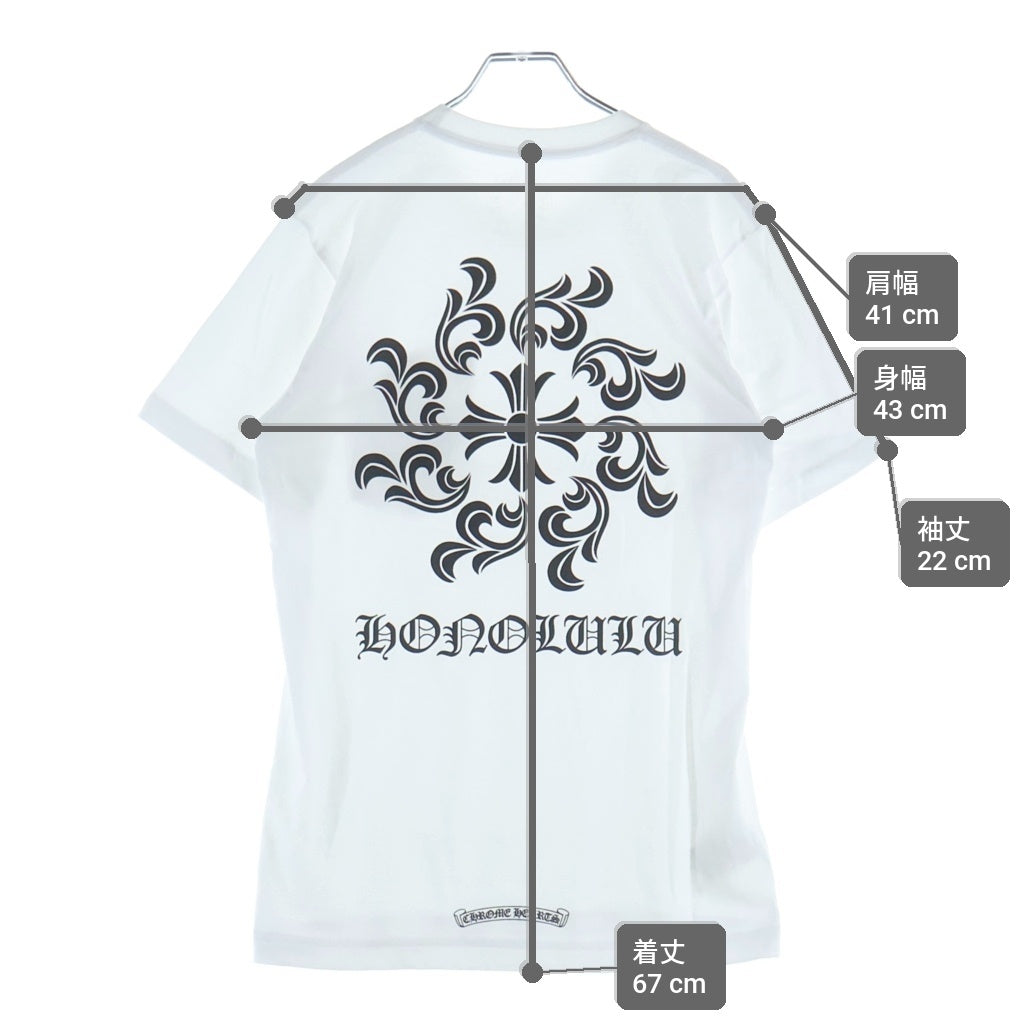 CHROME HEARTS(クロムハーツ) CH T-SHRT LTD ホノルル限定 半袖Tシャツカットソー ホワイト