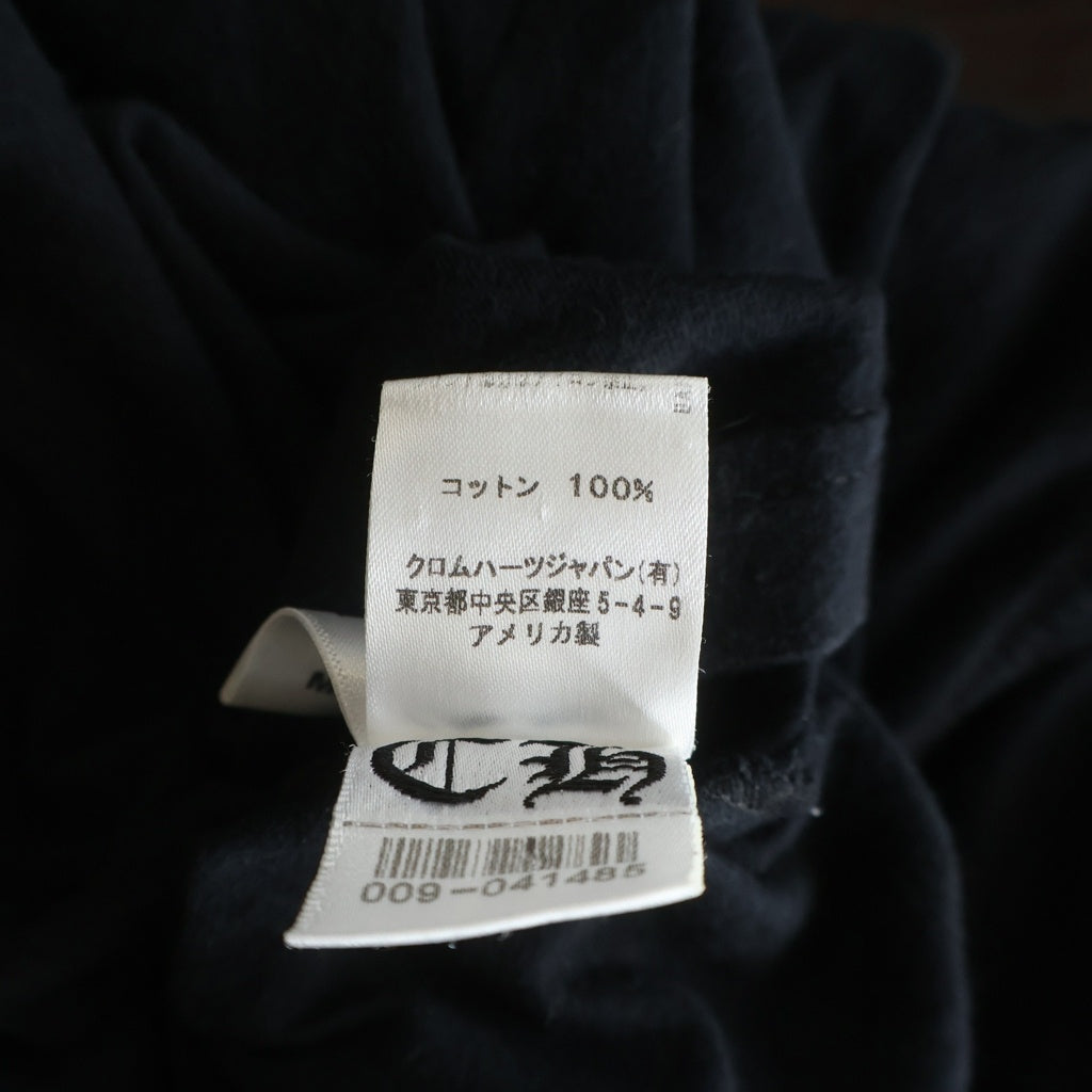 CHROME HEARTS(クロムハーツ) 袖CHプラス プリント 長袖Tシャツカットソー ブラック