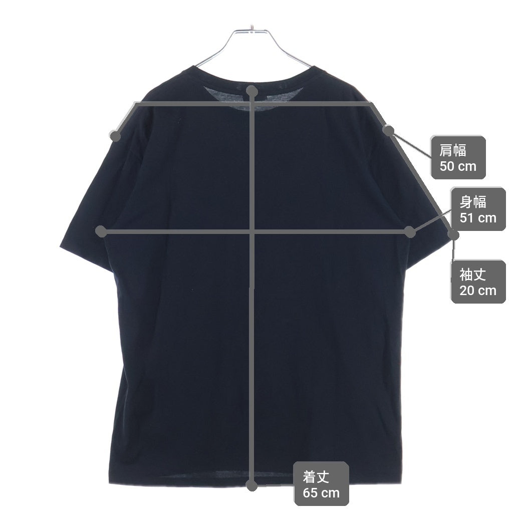 CELINE(セリーヌ) LOGO PRINT LOSE S/S TEE ロゴプリント 半袖Tシャツカットソー ブラック 2X43C671Q. 38AW