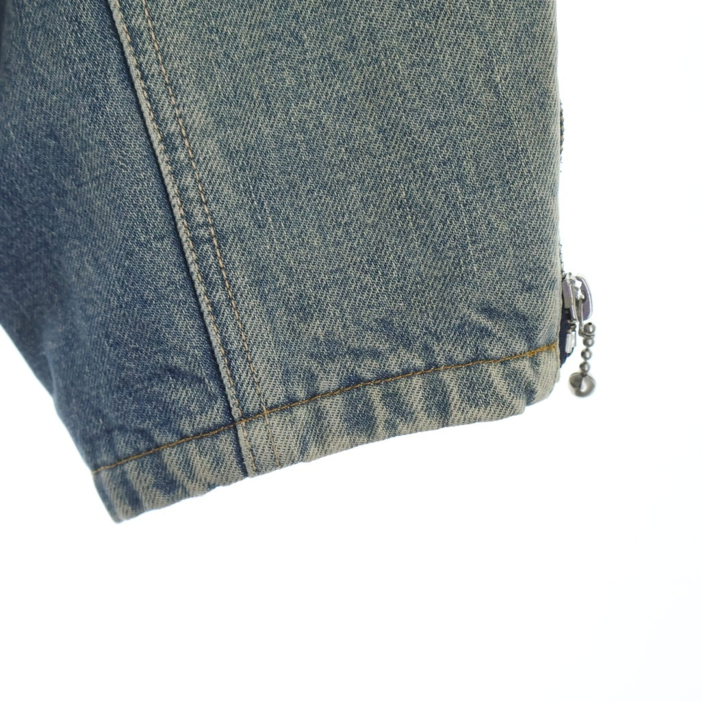 KAPITAL(キャピタル) DENIM MOTOCROSS BORN JKT 14ozモトクロスボーンジャケット ノーカラー ダブルジップ デニムジャケット KR2402LJ05 インディゴ