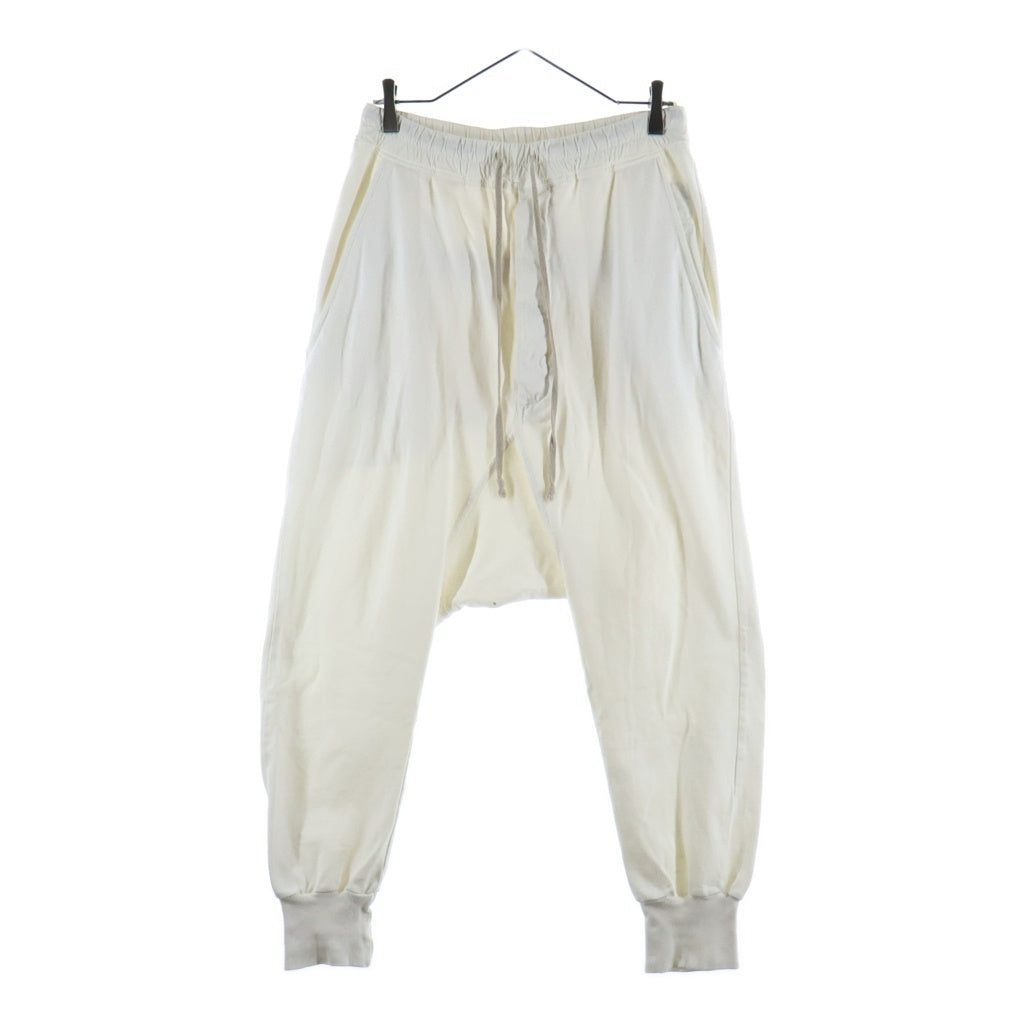 DRKSHDW(ダークシャドウ) 15AW PRISONER PANT プリズナーパンツ ドローストリングサルエルスウェットパンツ ホワイト DU15F5394-RIG