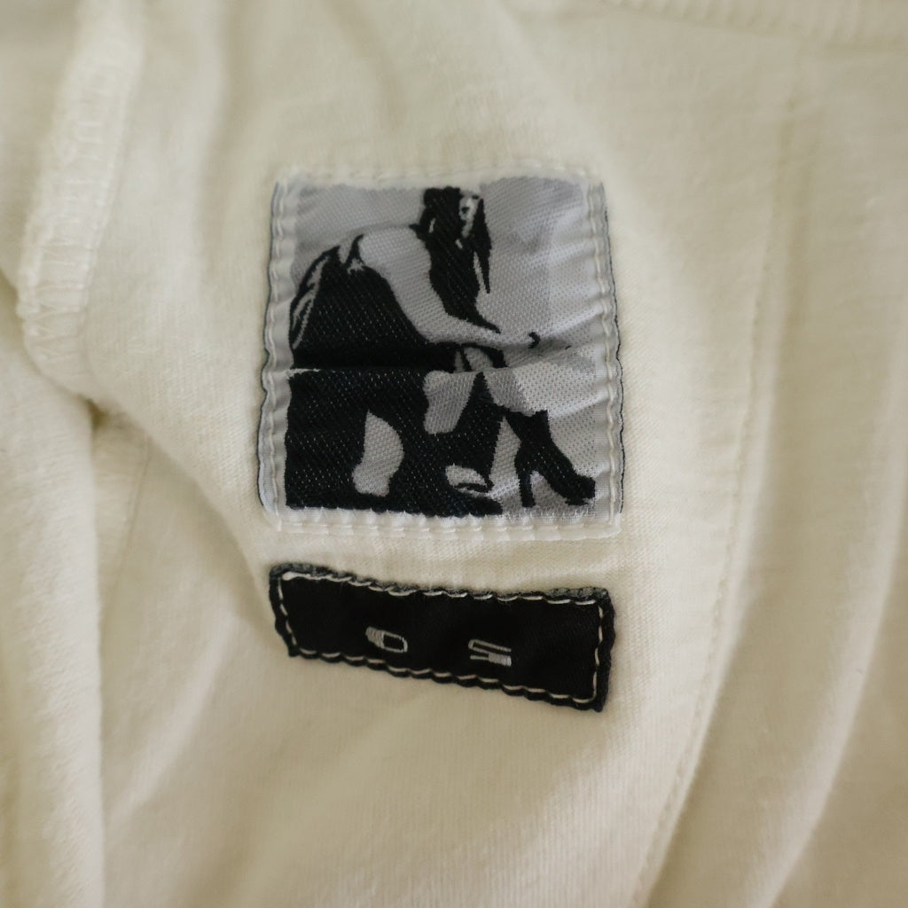 DRKSHDW(ダークシャドウ) 15AW PRISONER PANT プリズナーパンツ ドローストリングサルエルスウェットパンツ ホワイト DU15F5394-RIG