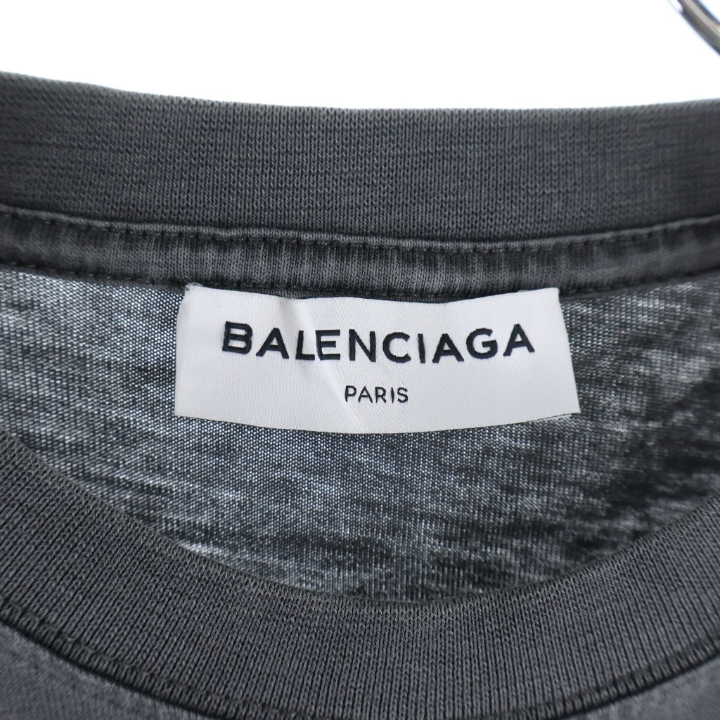 BALENCIAGA(バレンシアガ) Oversize Photoshoot Campaign Tee 492258 TXK25 フォトプリント 半袖Tシャツ グレー
