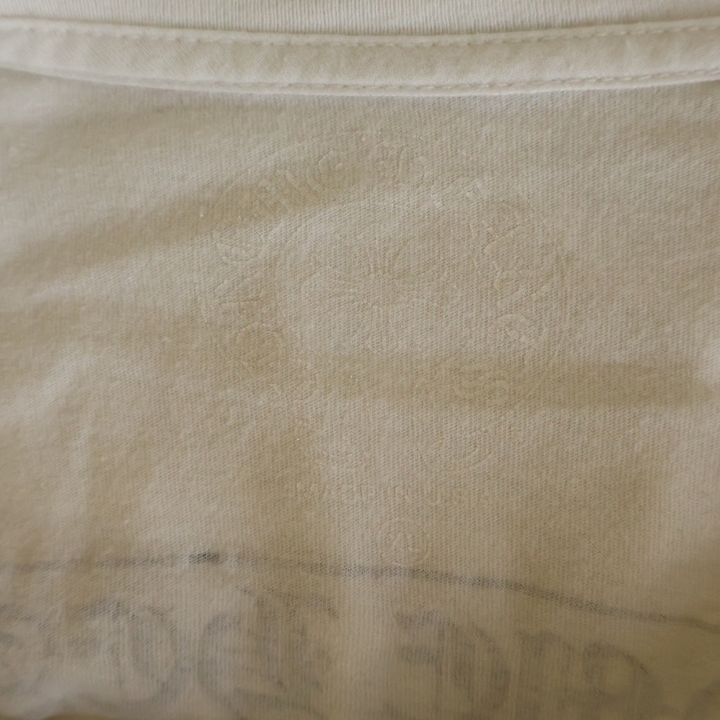 CHROME HEARTS(クロムハーツ) CH SCROLL LOGO L/S TEE スクロールロゴ アームプリント長袖Tシャツ ホワイト