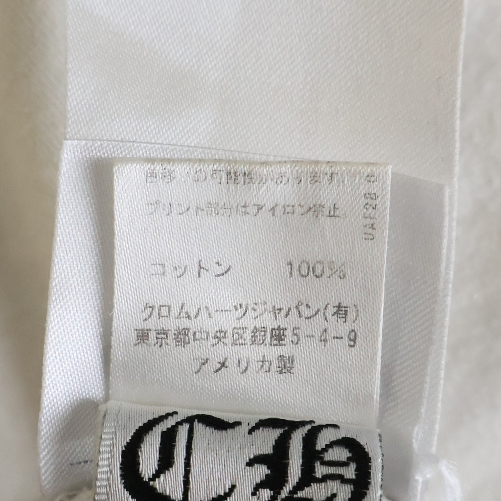 CHROME HEARTS(クロムハーツ) CH SCROLL LOGO L/S TEE スクロールロゴ アームプリント長袖Tシャツ ホワイト