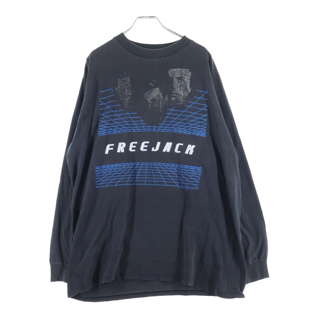 VINTAGE(ヴィンテージ) FREEJACK フリージャック 両面プリント長袖Tシャツカットソー ブラック