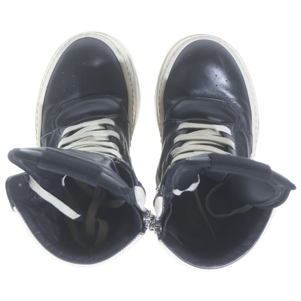 Rick Owens(リックオウエンス) Mega Bumper Geobasket Sneaker メガバンパー ジオバスケットレザーハイカットスニーカー シューズ ブラック/ホワイト レディース