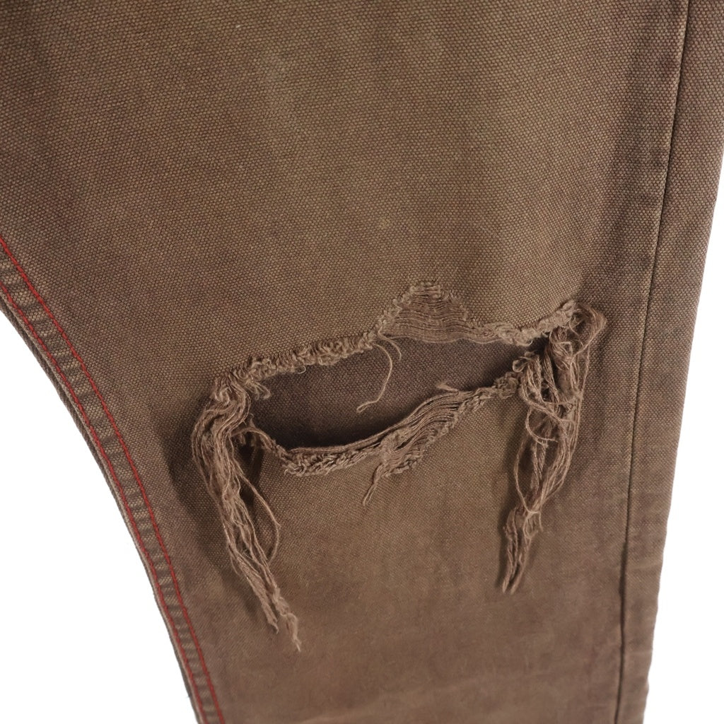 ENFANTS RICHES DEPRIMES(アンファンリッシュデプリメ) PSYCIK YOUTH FLARE JEANS ダメージ加工 フレアデニムパンツ ブラウン -