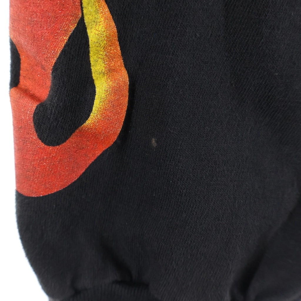 HARLEY DAVIDSON(ハーレーダビッドソン) VINTAGE 00s FIRE FLAME L/S ブルー フレイム ロンT 長袖カットソー ブラック