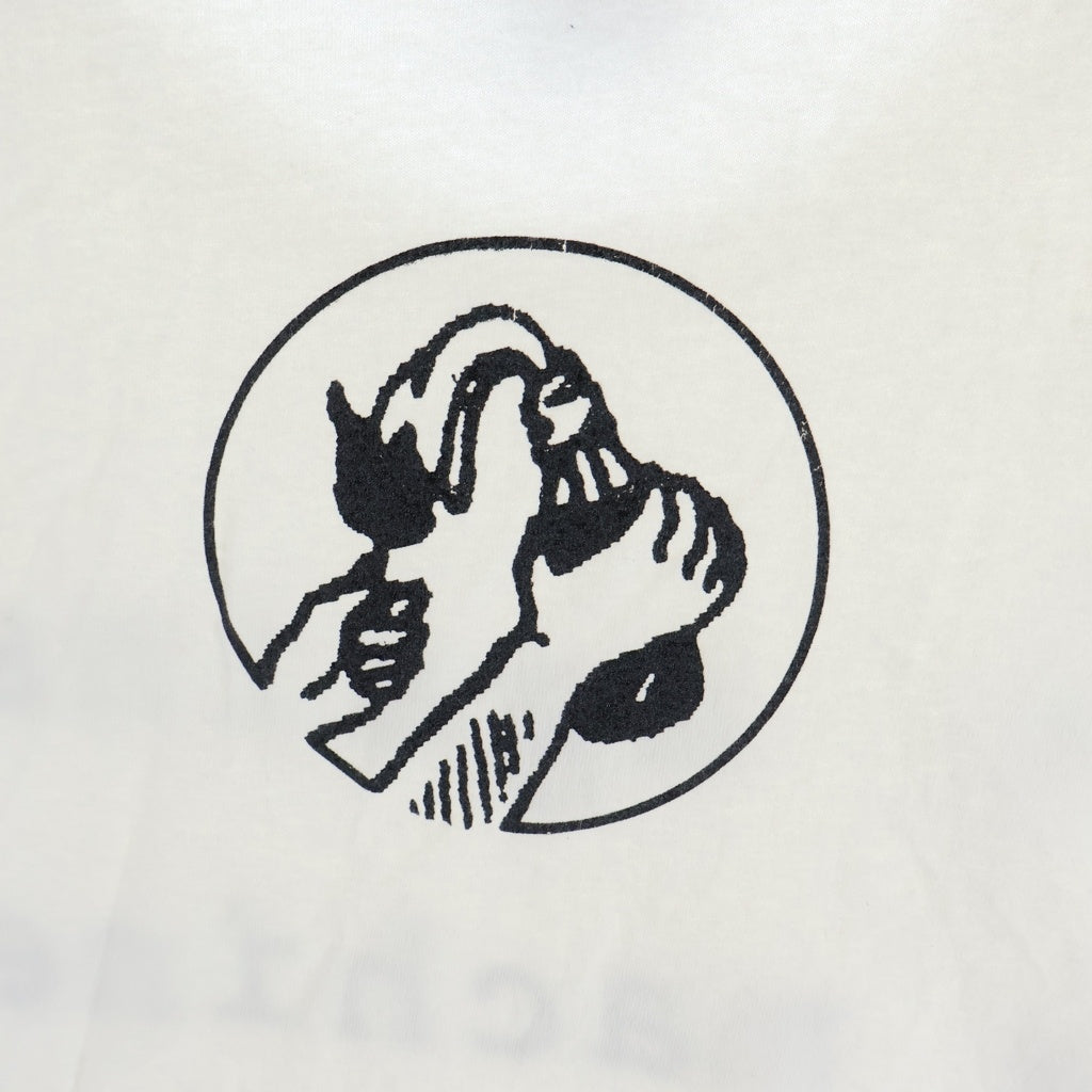 VINTAGE(ヴィンテージ) 90s RAGE AGAINST THE MACHINE GRENADE BOMB レイジアゲインストザマシーン プリント 半袖Tシャツカットソー ホワイト -