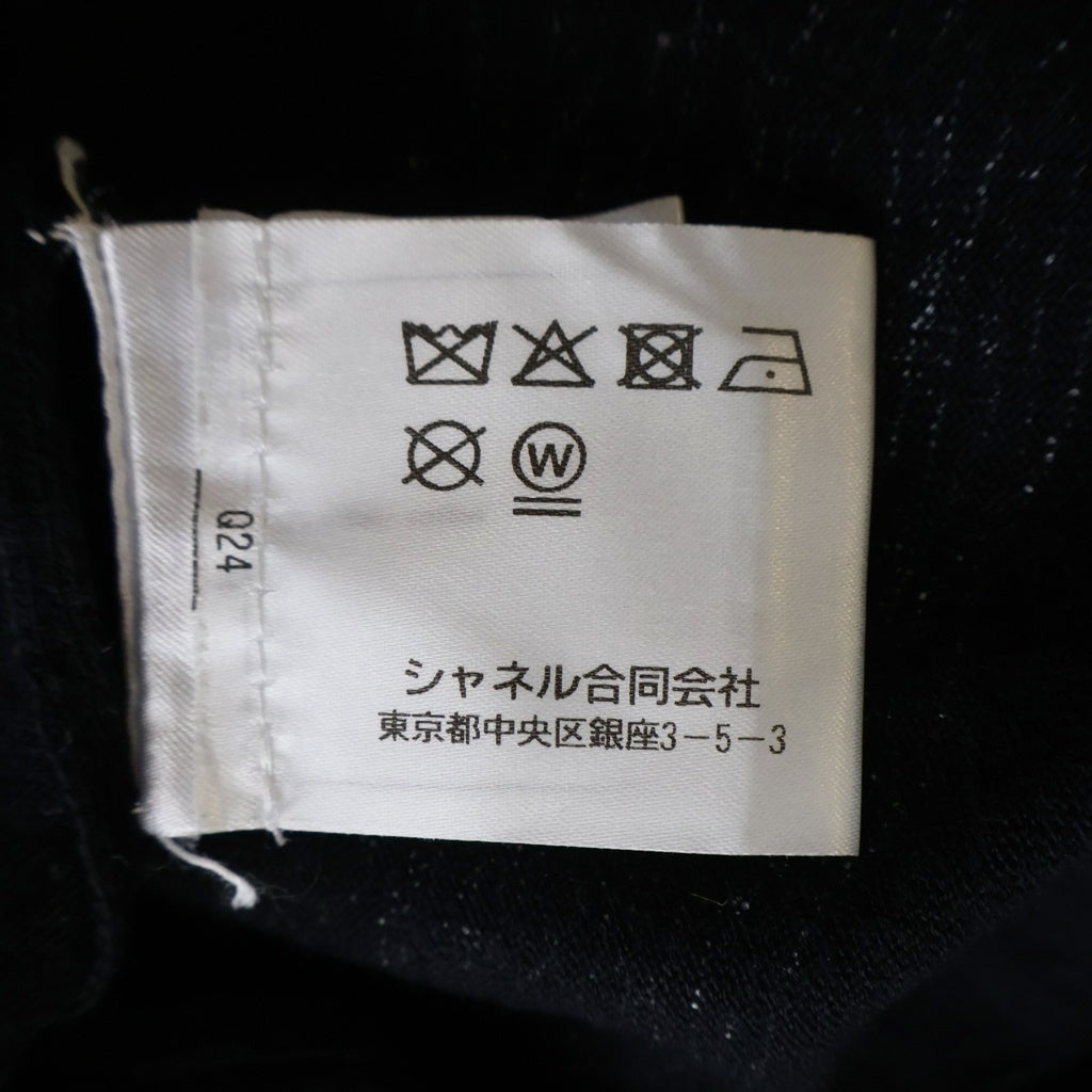CHANEL(シャネル) フロントプリント ノースリーブ タンクトップ ブラック P72028K10330 レディース