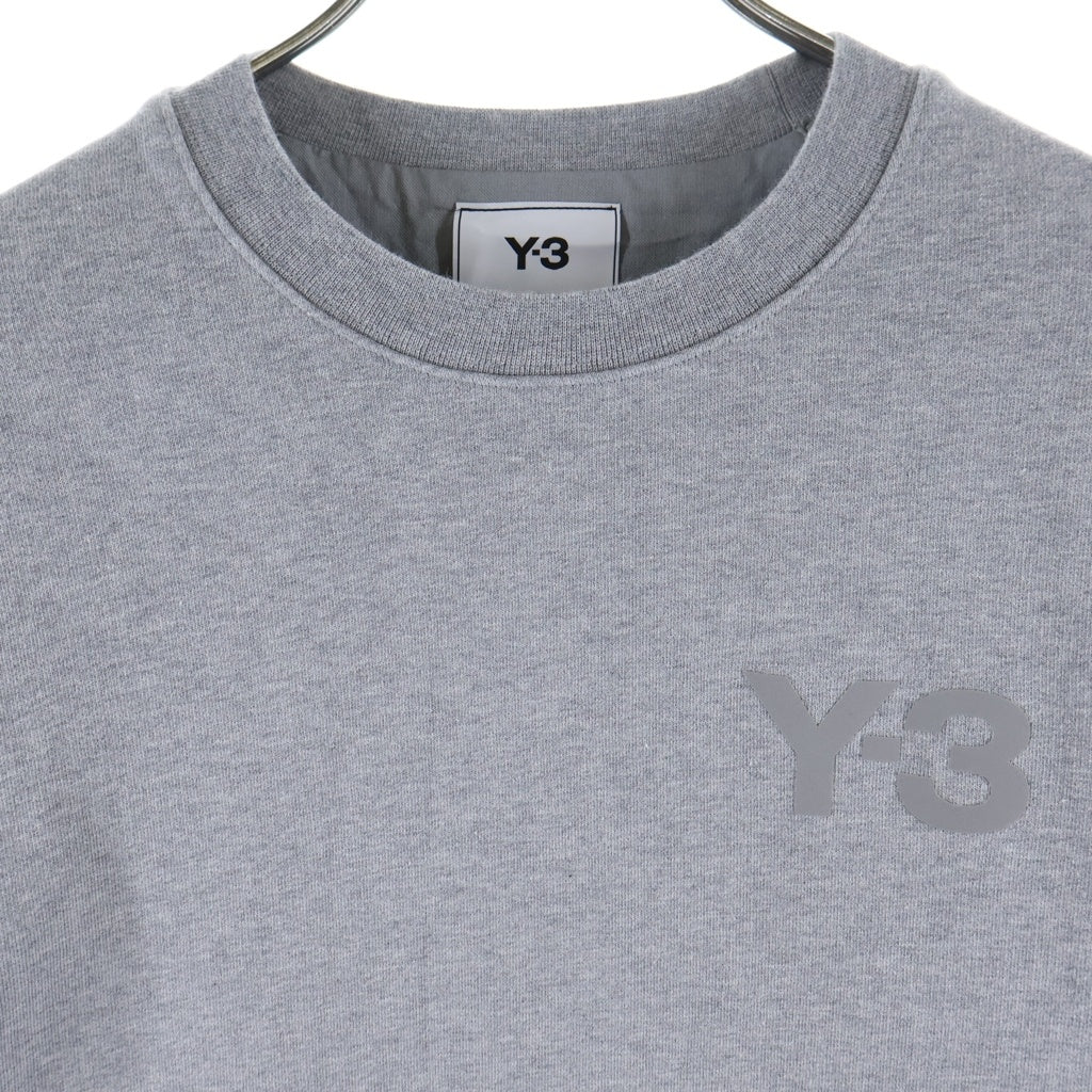 Y-3(ワイスリー) フロント ロゴ クルーネックスウェットトレーナー グレー 1AX001