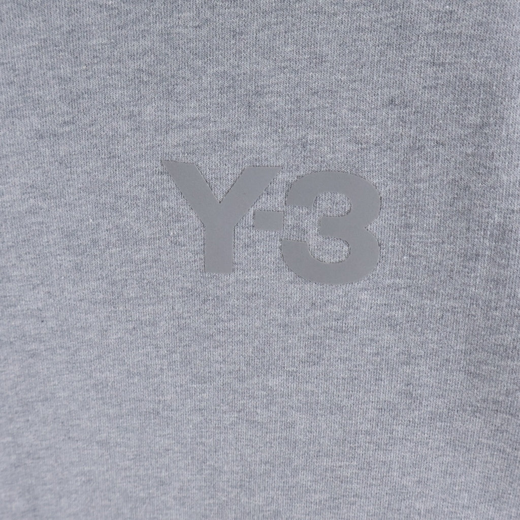 Y-3(ワイスリー) フロント ロゴ クルーネックスウェットトレーナー グレー 1AX001