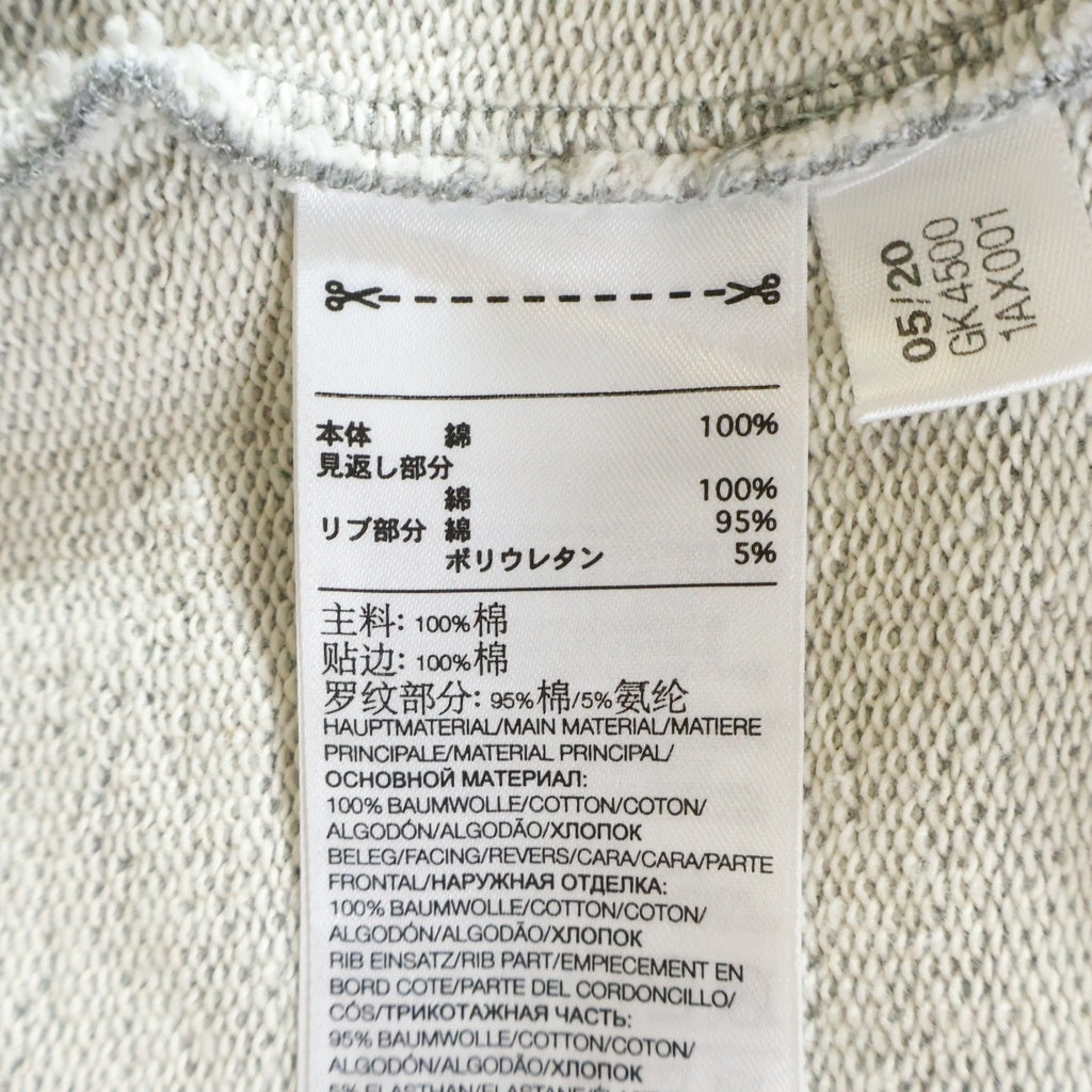 Y-3(ワイスリー) フロント ロゴ クルーネックスウェットトレーナー グレー 1AX001