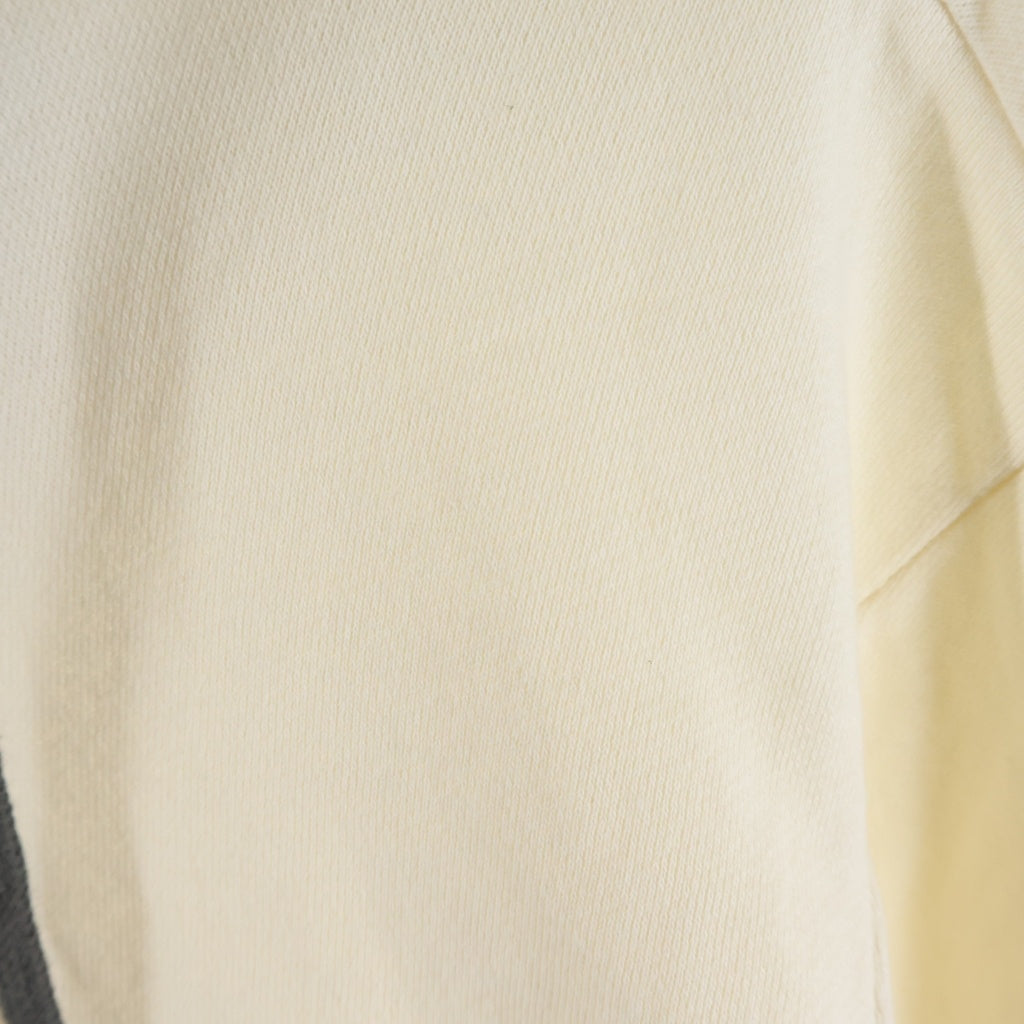 A.F ARTEFACT(エーエフアーティファクト) Nylon Combi Sweat Hoodie ナイロン切替 プルオーバーパーカー ホワイト 410822118