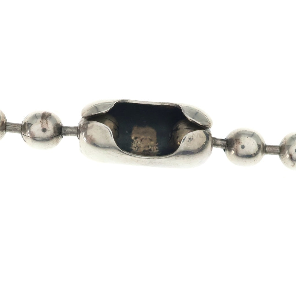 Bill Wall Leather/BWL(ビルウォールレザー) STAINLESS BALL CHAIN NECKLACE ロゴトップ ステンレス ボールチェーンネックレス 19inch シルバー -