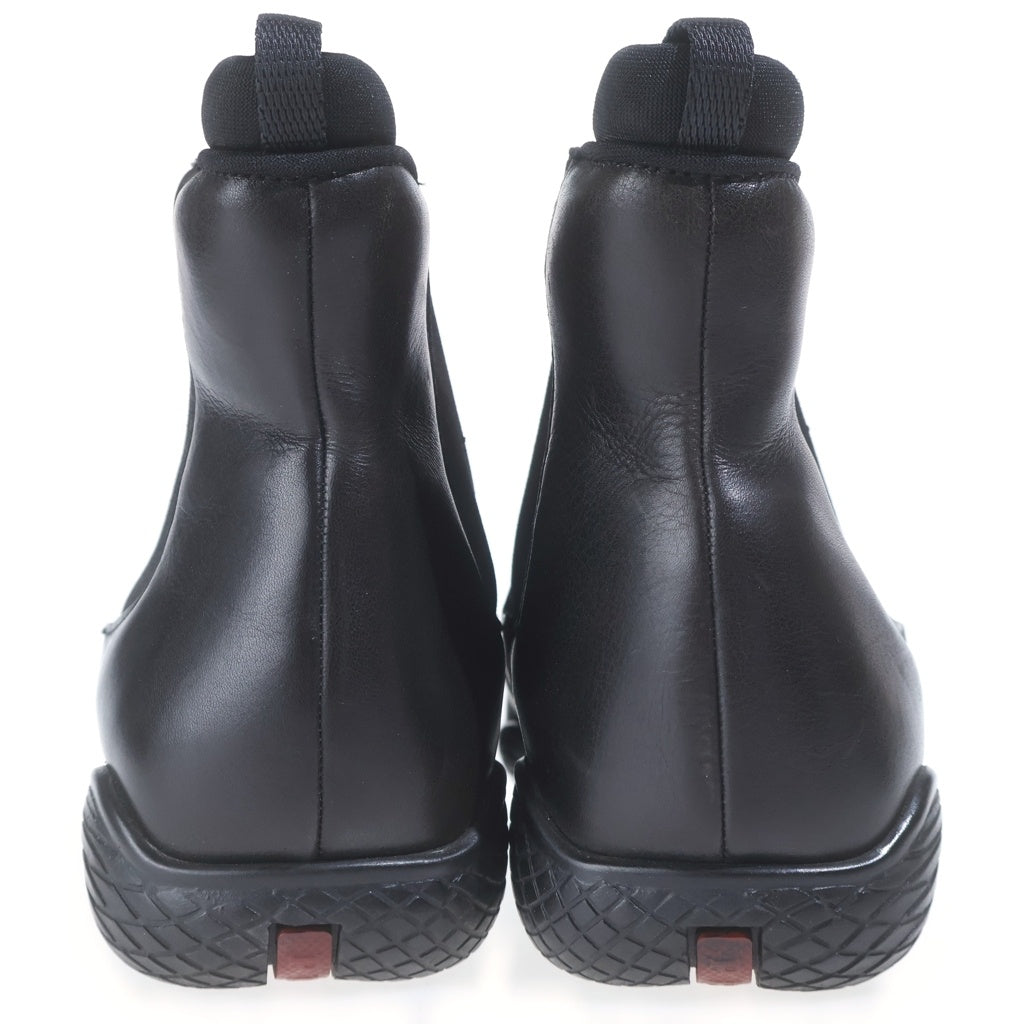 PRADA SPORT(プラダ スポーツ) レザーサイドゴアブーツ ブラック レディース -