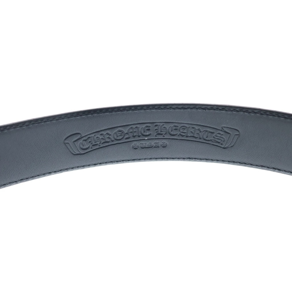 CHROME HEARTS(クロムハーツ) BLT ROLLER 3PC1.5inch 3PCローラーバックル レザーベルト シルバー -