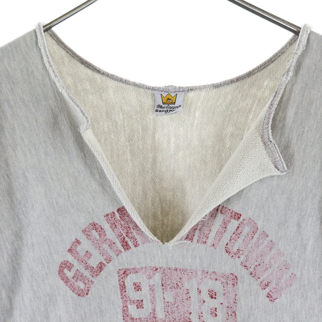 VINTAGE(ヴィンテージ) 80s Macgregor Sand-Knit リバースウィーブボロスウェット グレー -